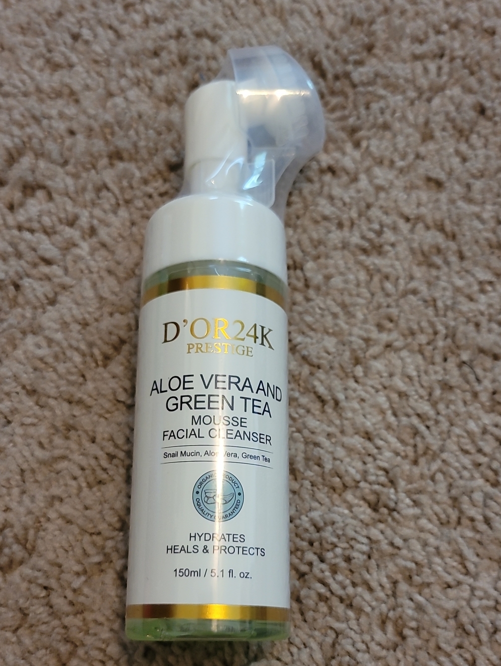 D'OR24K Prestige Aloe Vera & Green Tea Mousse Facial Cleanser — New And Sealed